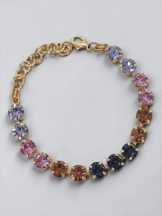 Jewelry - Purple Ombre Crystal Tennis Bracelet – Gold Tone | NWOT